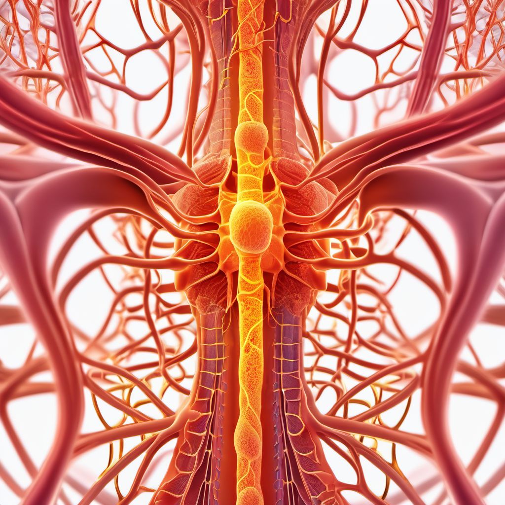 Malignant neoplasm of peripheral nerves and autonomic nervous system digital illustration