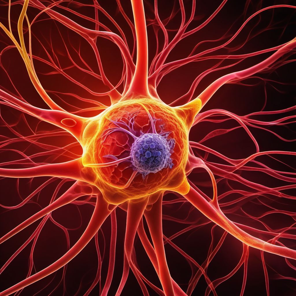 Malignant neoplasm of peripheral nerves and autonomic nervous system, unspecified digital illustration