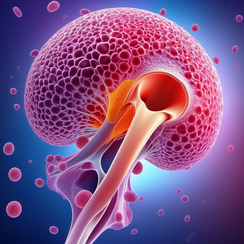 Malignant neoplasm of connective and soft tissue of lower limb, including hip digital illustration