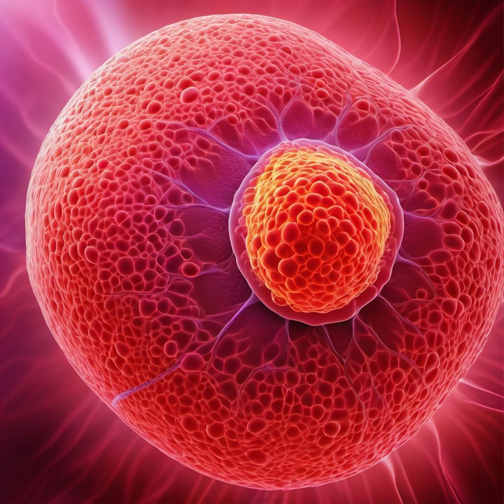 Malignant neoplasm of lower-outer quadrant of breast, female digital illustration