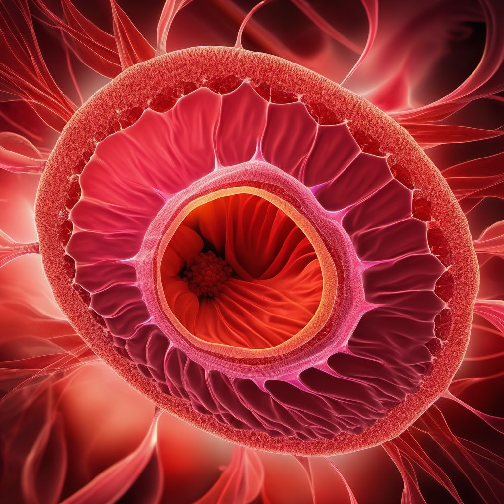 Malignant neoplasm of vagina digital illustration
