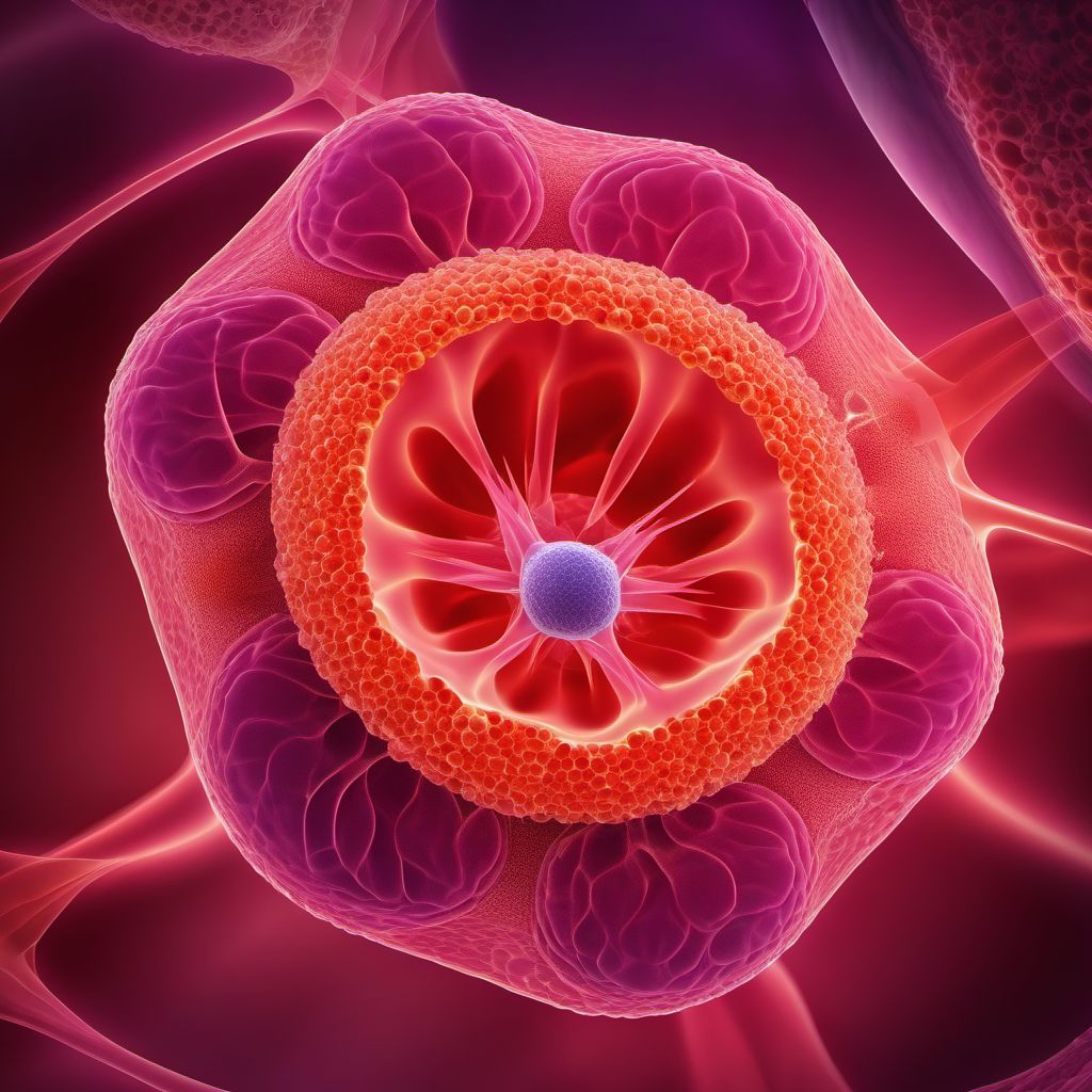 Malignant neoplasm of cervix uteri digital illustration