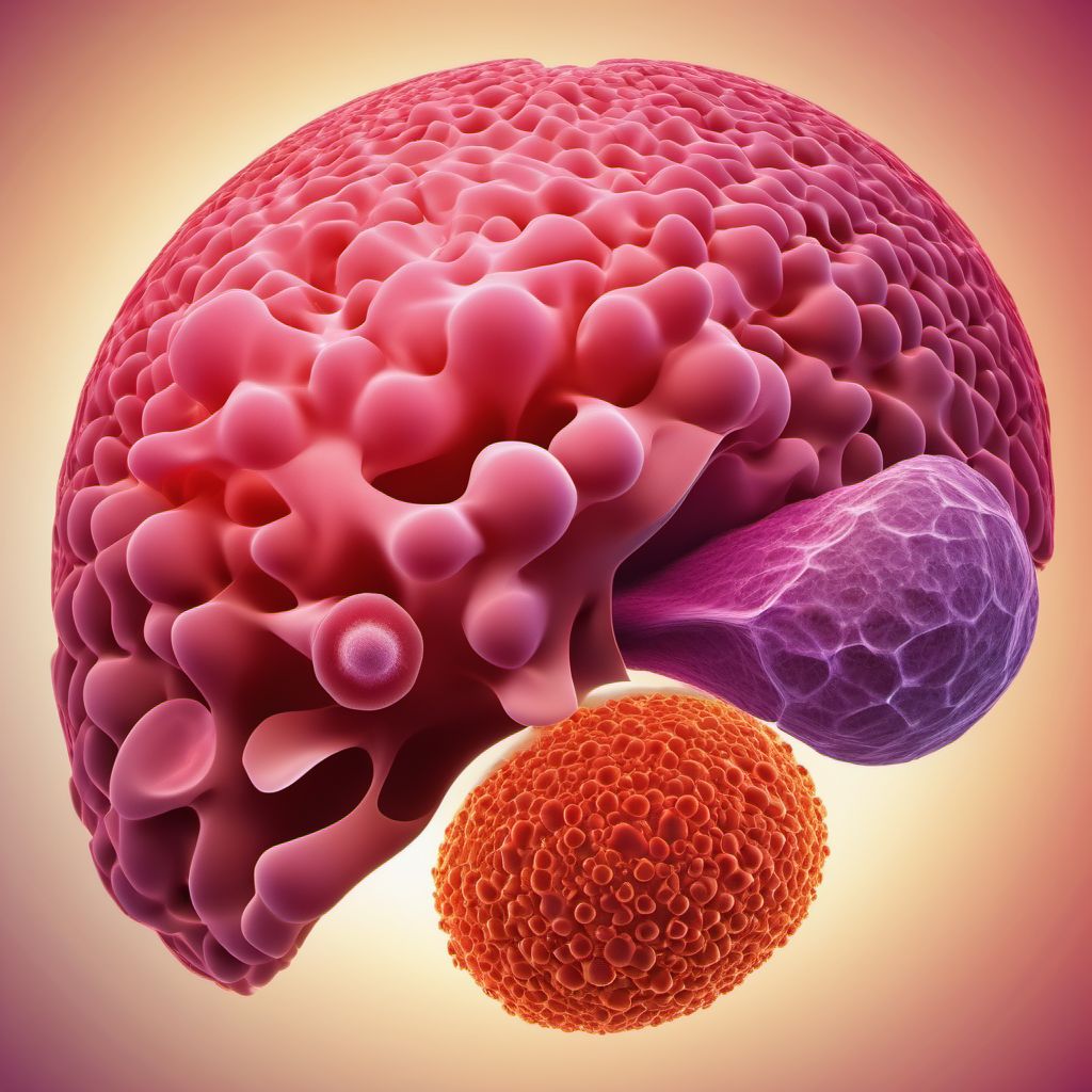 Malignant neoplasm of other and unspecified female genital organs digital illustration