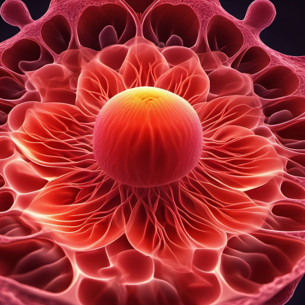Malignant neoplasm of other specified female genital organs digital illustration