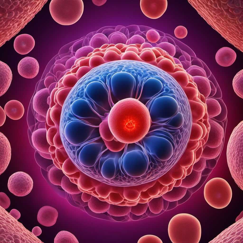 Malignant neoplasm of testis digital illustration