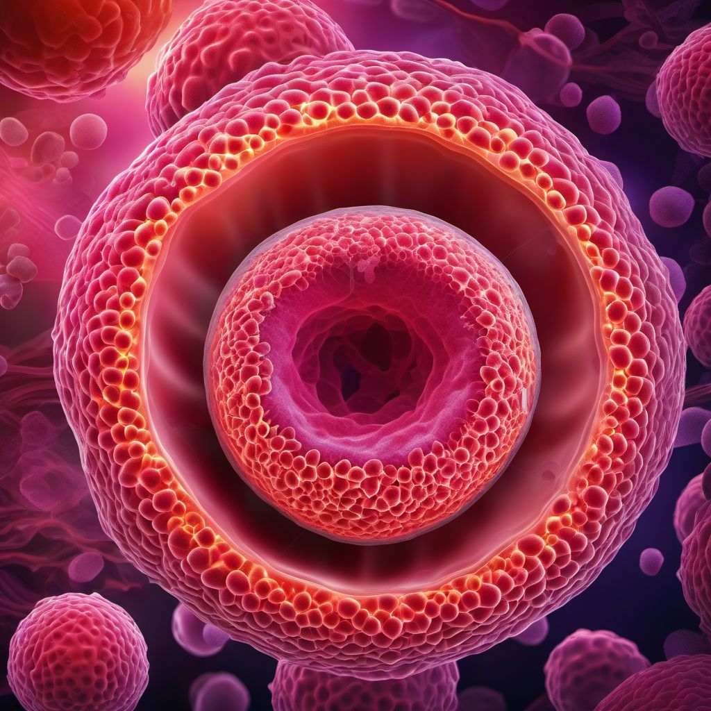 Malignant neoplasm of undescended testis digital illustration