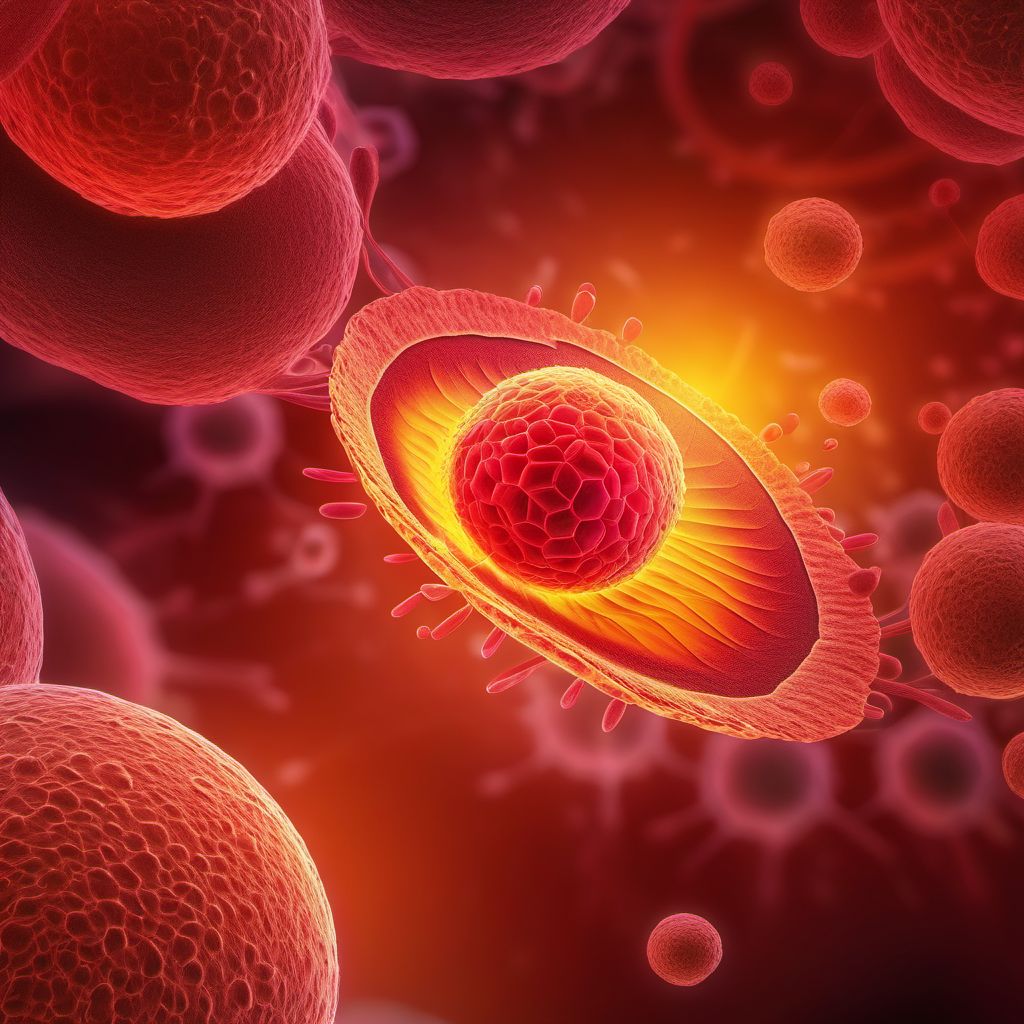Malignant neoplasm of epididymis digital illustration