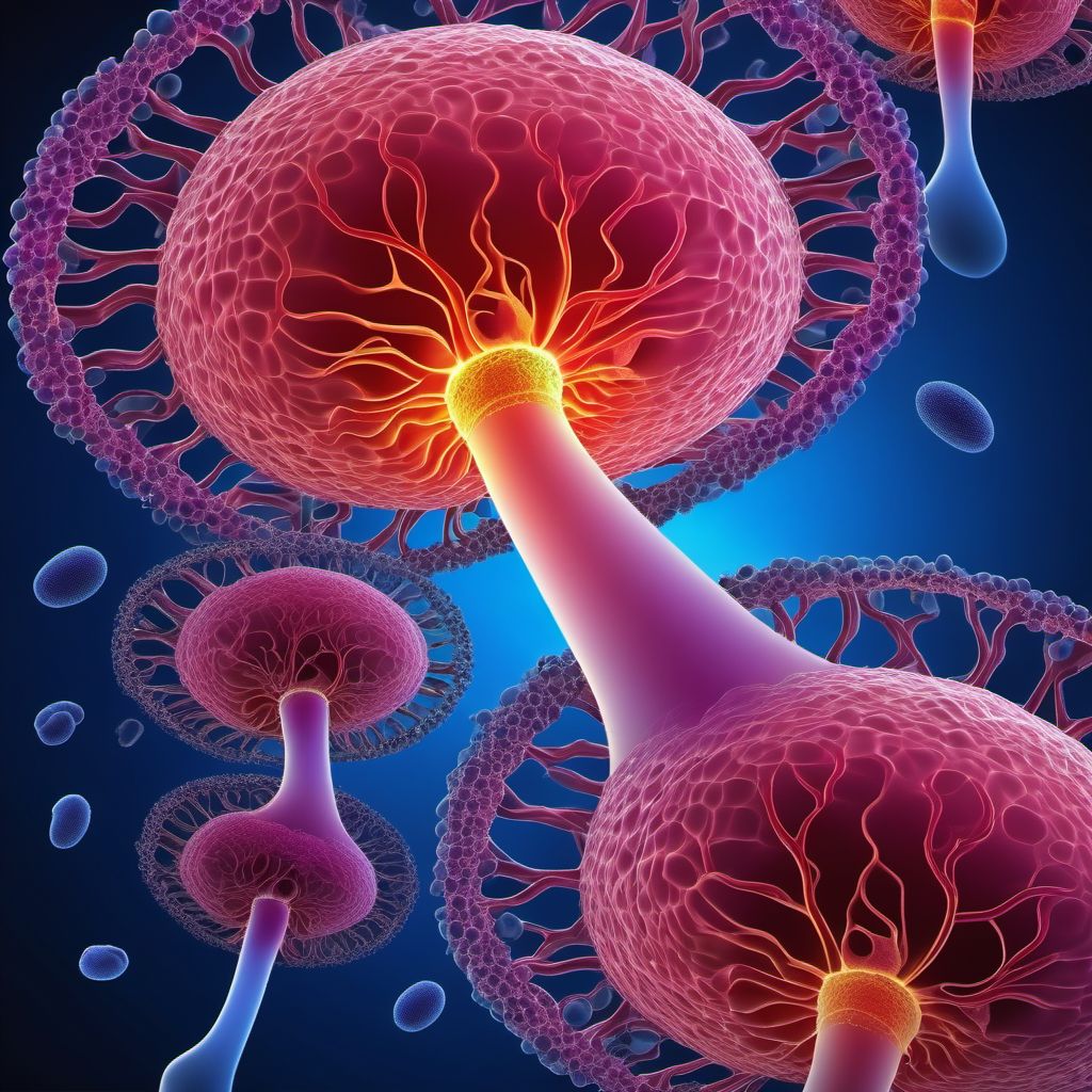 Malignant neoplasm of ureter digital illustration