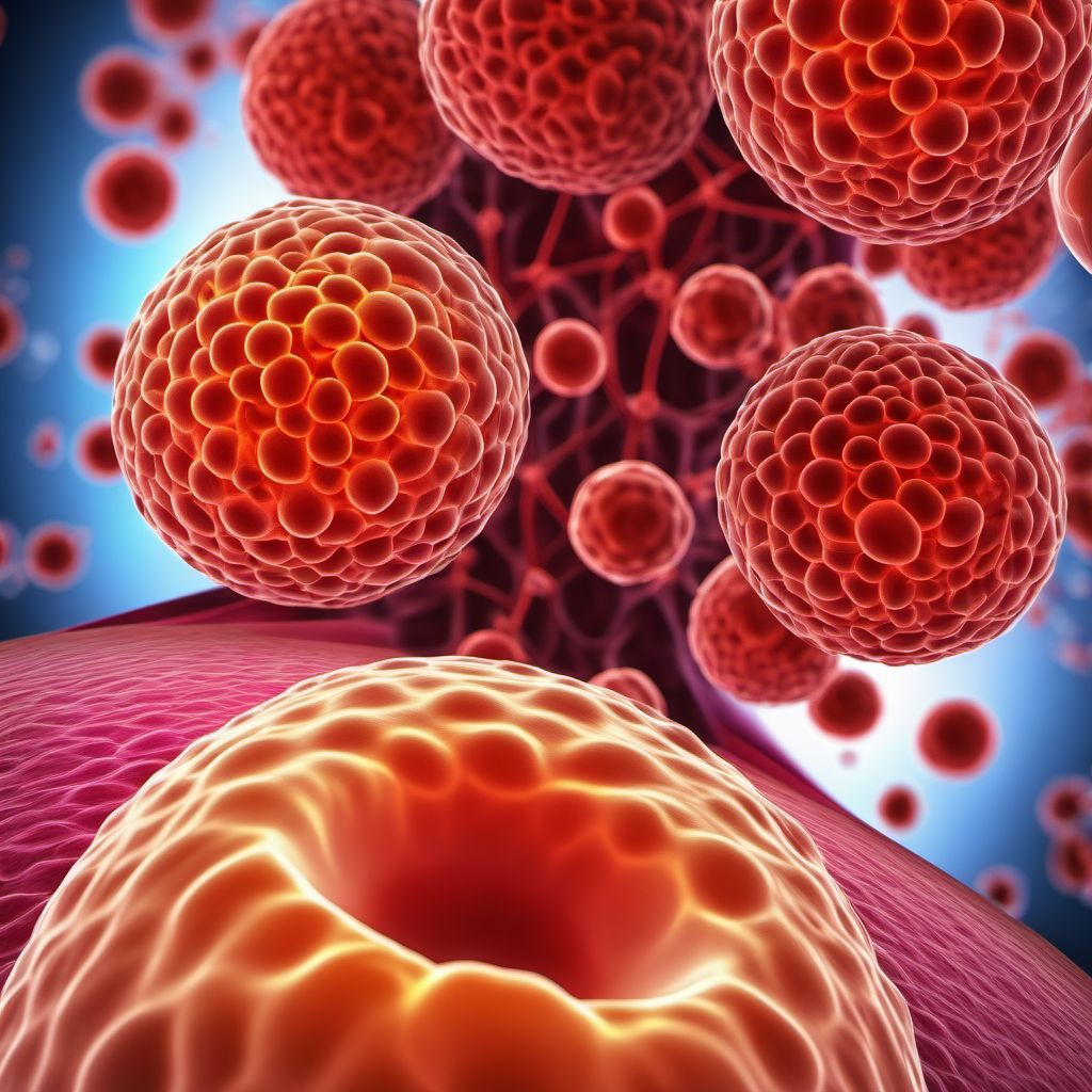 Malignant neoplasm of bladder digital illustration