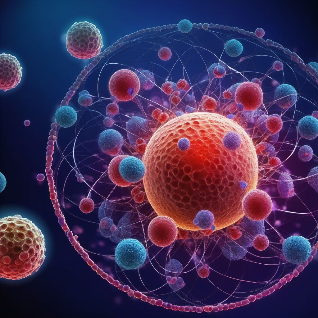 Malignant neoplasm of orbit digital illustration