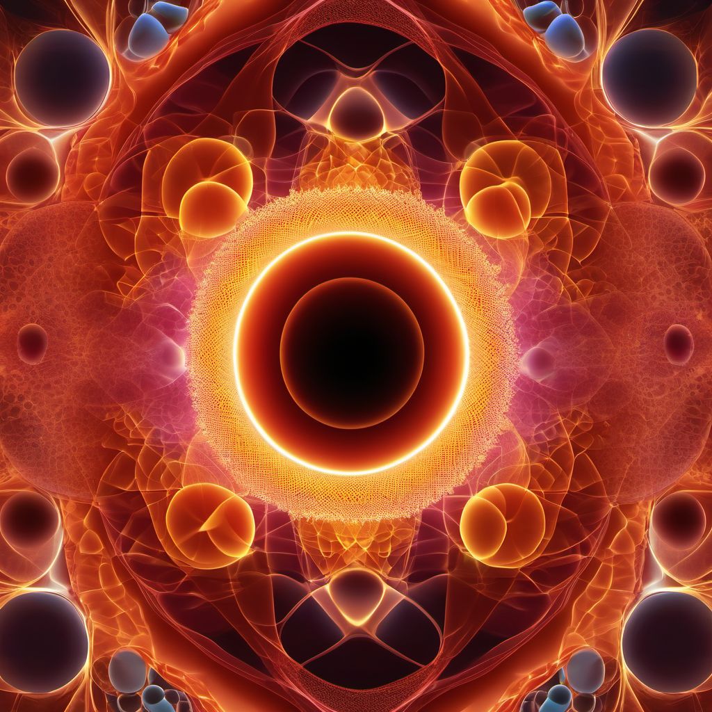 Malignant neoplasm of overlapping sites of eye and adnexa digital illustration
