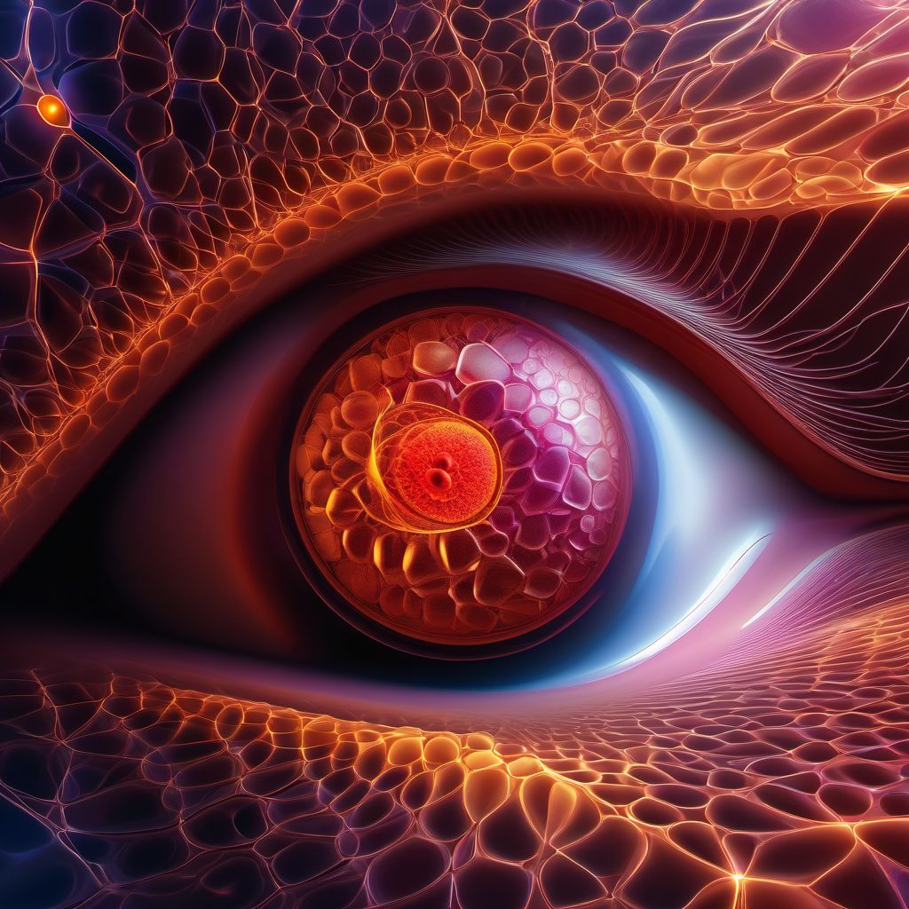 Malignant neoplasm of unspecified site of eye digital illustration