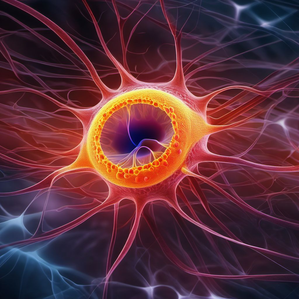 Malignant neoplasm of optic nerve digital illustration