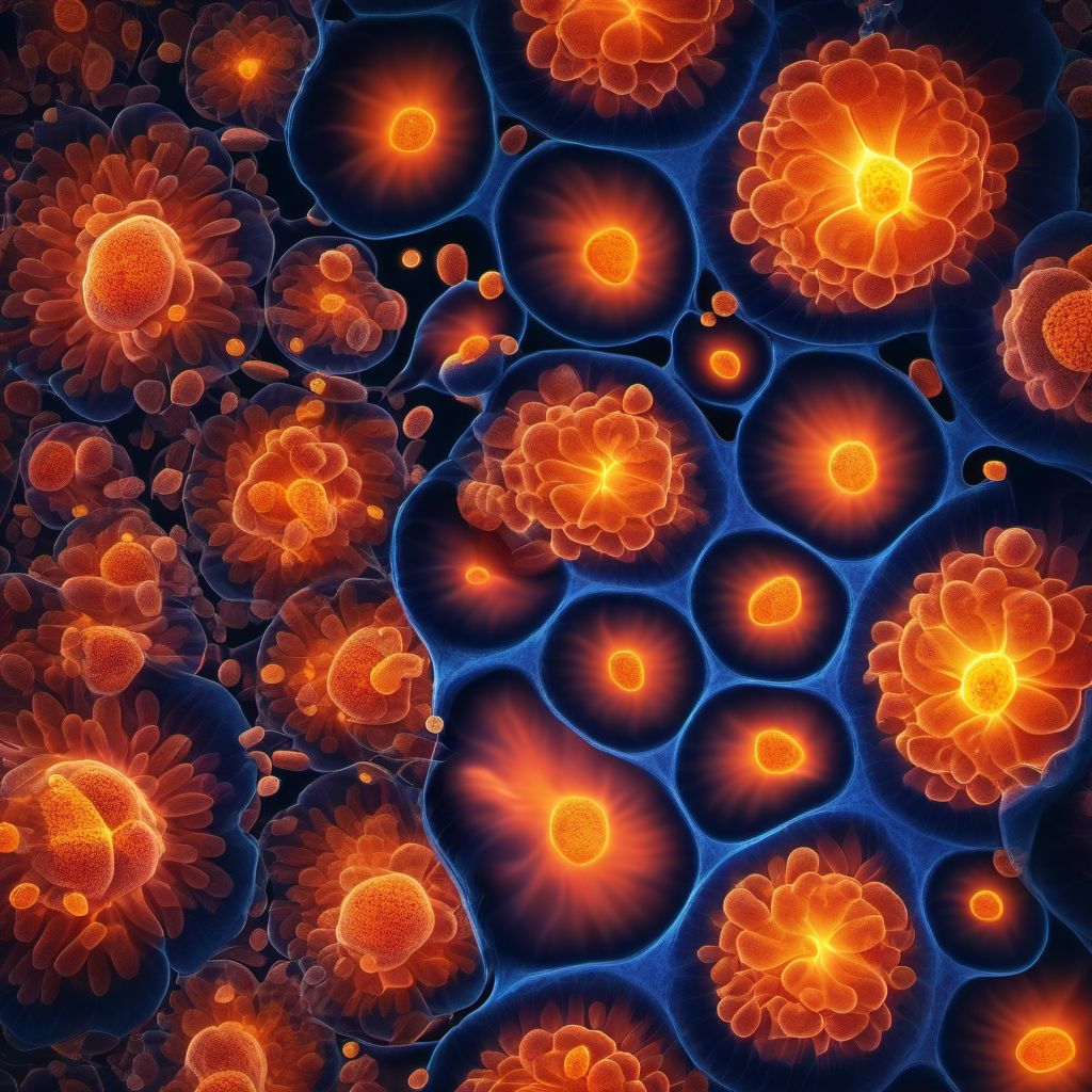 Malignant neoplasm of cortex of adrenal gland digital illustration