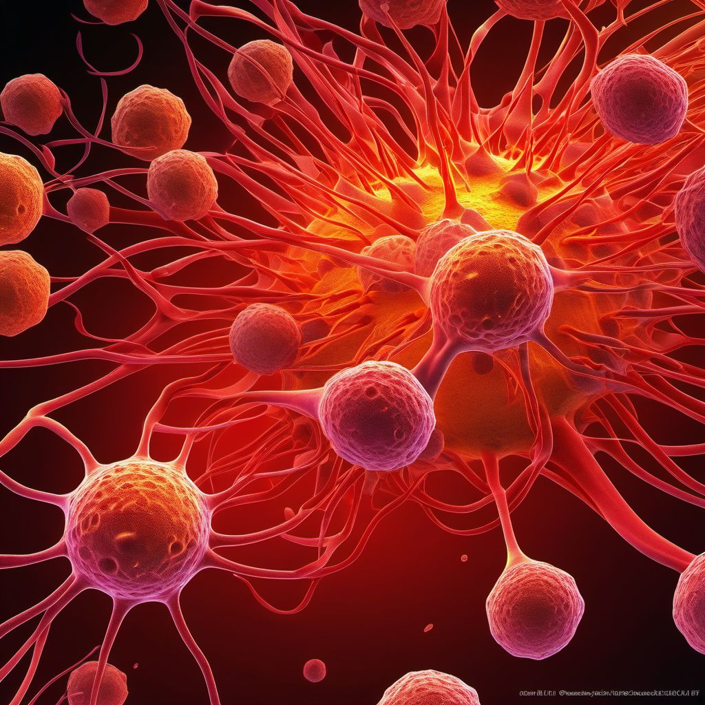 Malignant neoplasm of other and ill-defined sites digital illustration