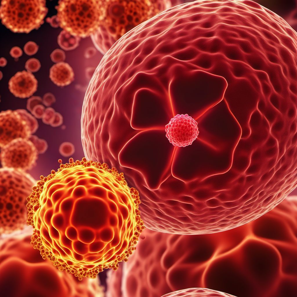 Secondary malignant neoplasm of other and unspecified sites digital illustration