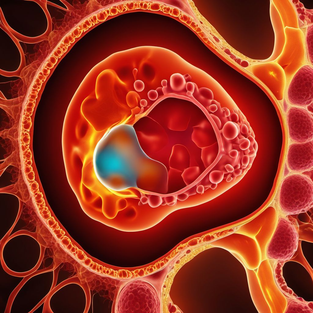 Secondary malignant neoplasm of kidney and renal pelvis digital illustration