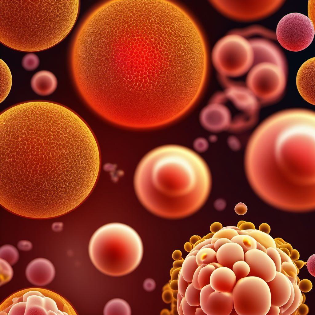 Secondary malignant neoplasm of bladder and other and unspecified urinary organs digital illustration