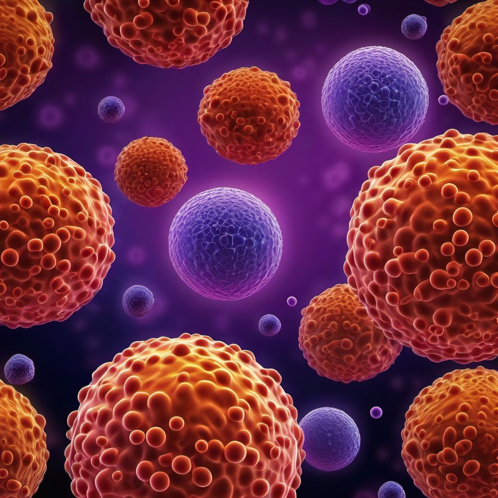 Lymphocyte-rich Hodgkin lymphoma digital illustration
