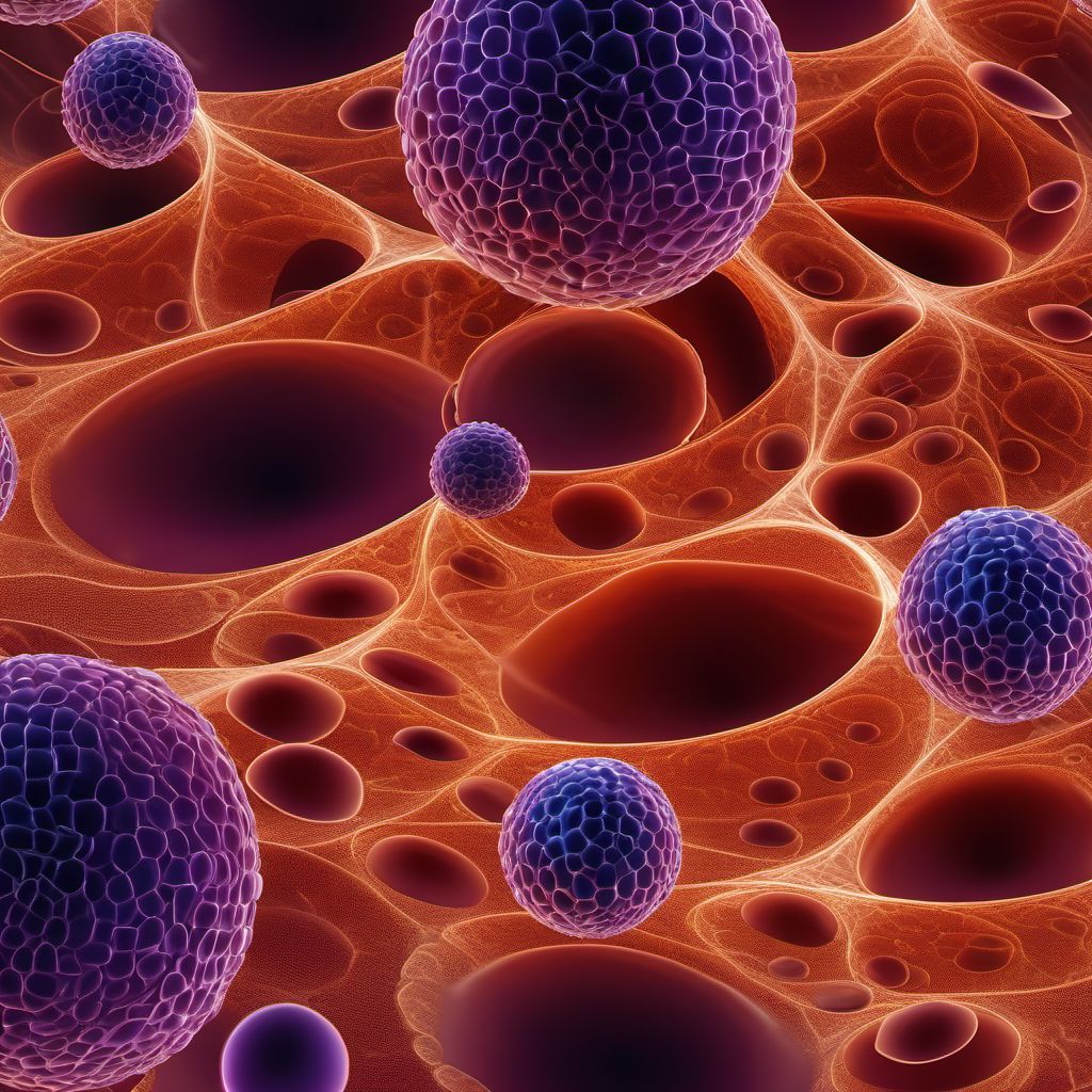 Cutaneous follicle center lymphoma digital illustration