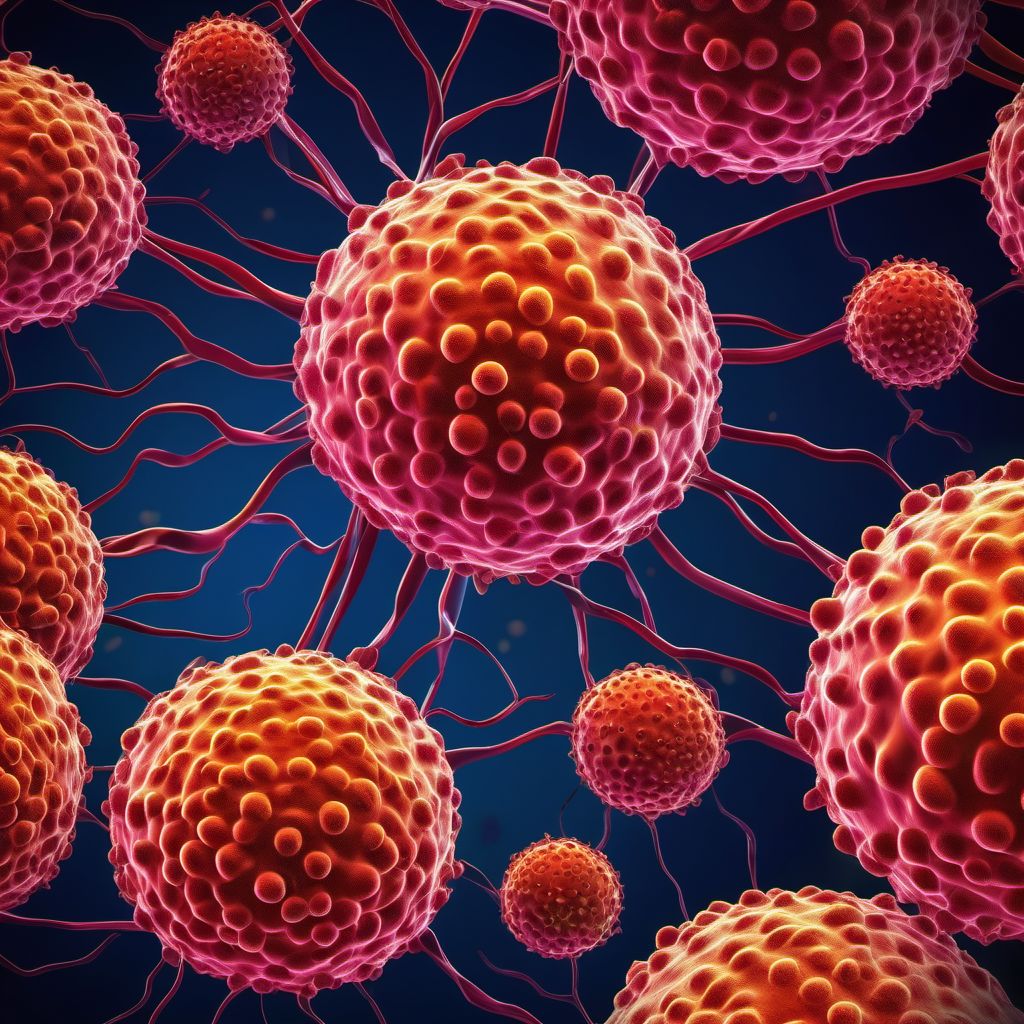 Follicular lymphoma, unspecified digital illustration