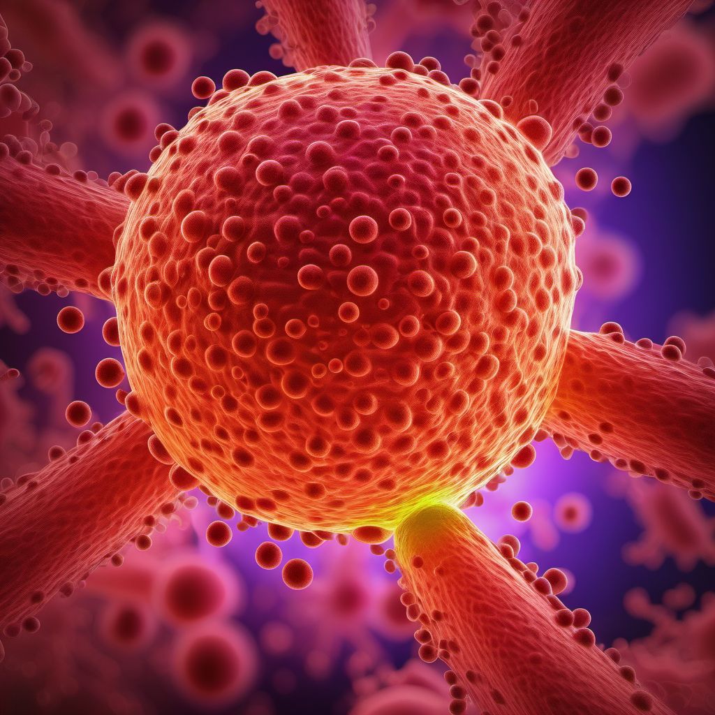 Diffuse large B-cell lymphoma digital illustration