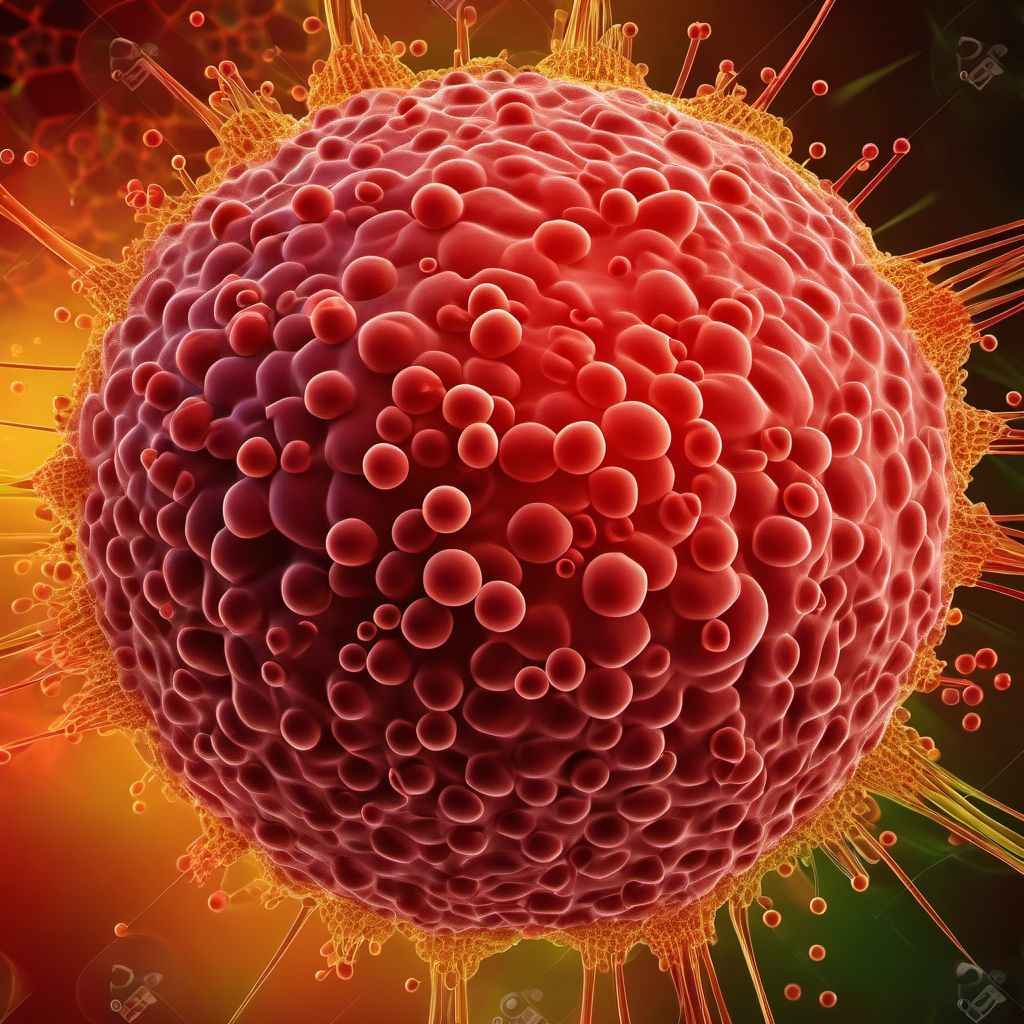 Burkitt lymphoma digital illustration