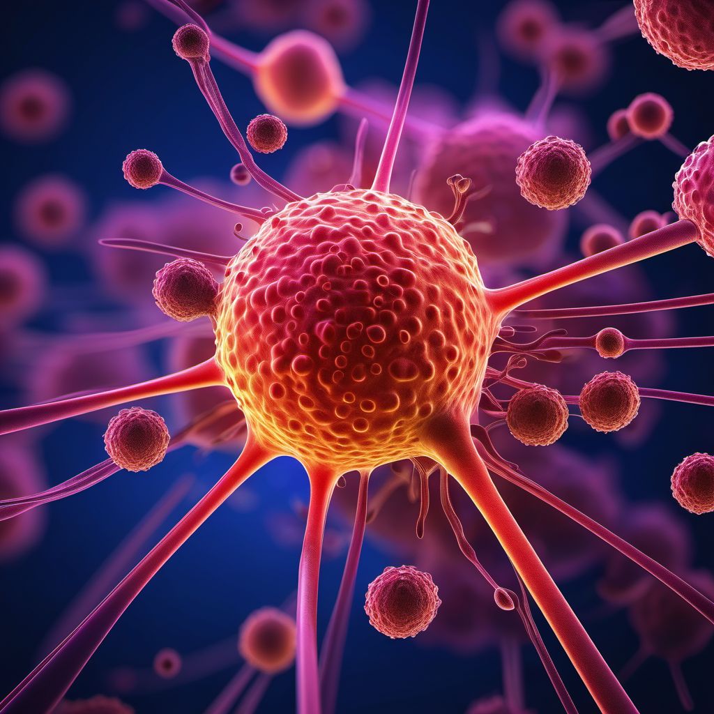 Peripheral T-cell lymphoma, not classified digital illustration
