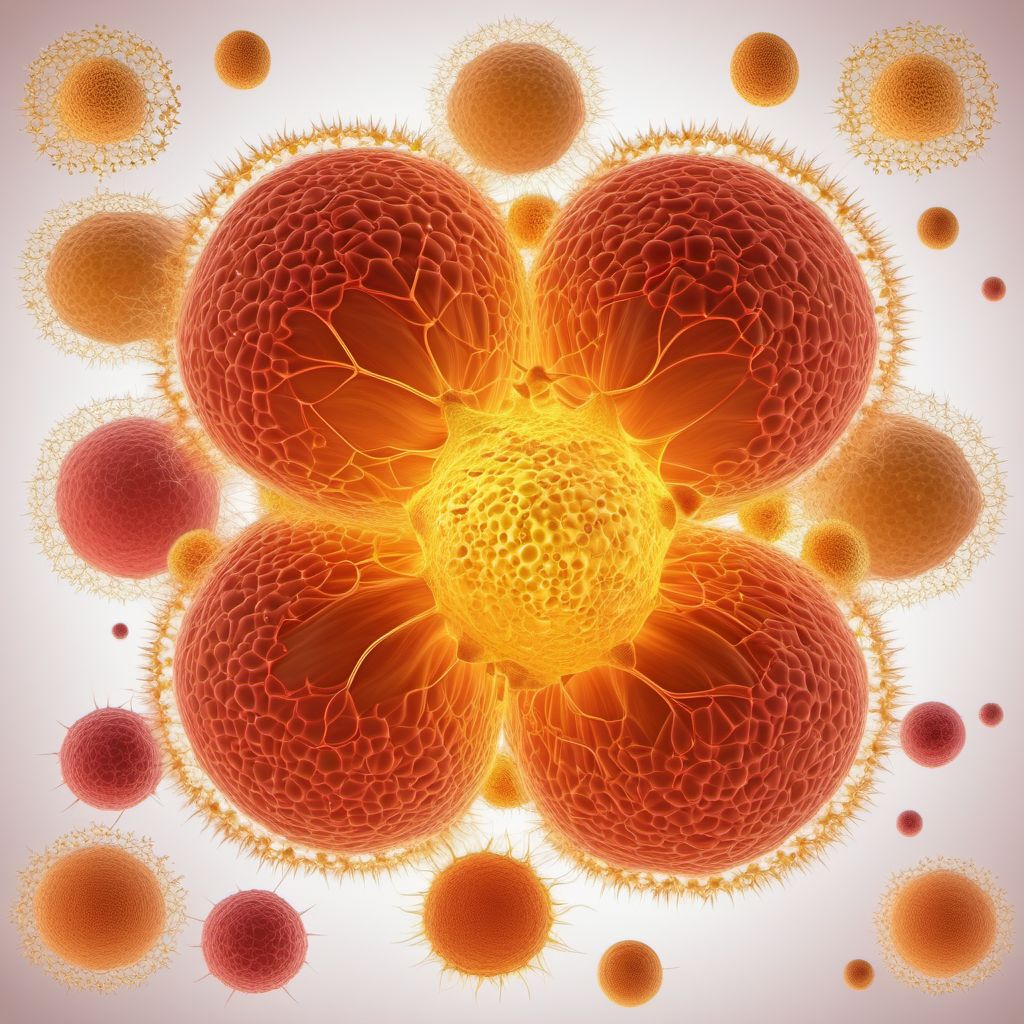Other specified and unspecified types of non-Hodgkin lymphoma digital illustration