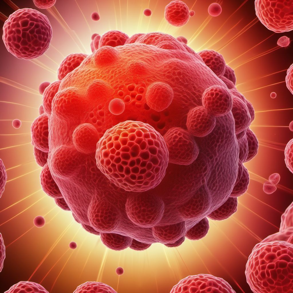 Unspecified B-cell lymphoma digital illustration