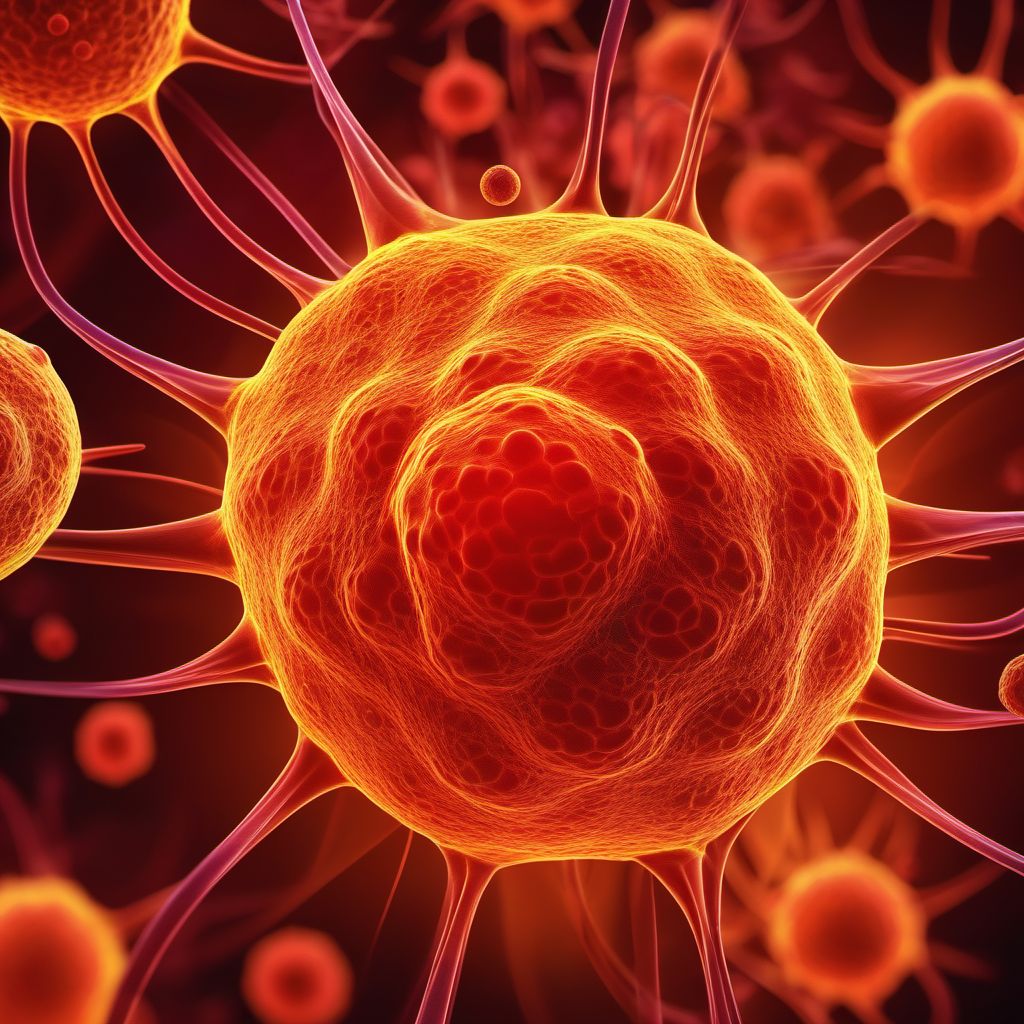 Non-Hodgkin lymphoma, unspecified digital illustration
