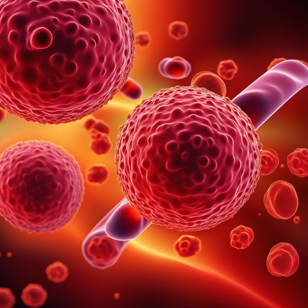 Multiple myeloma and malignant plasma cell neoplasms digital illustration