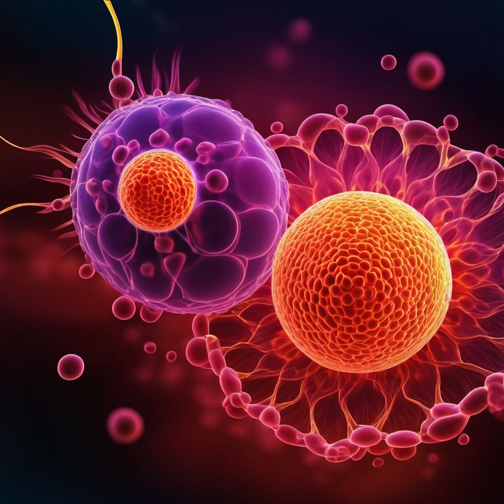 Plasma cell leukemia digital illustration