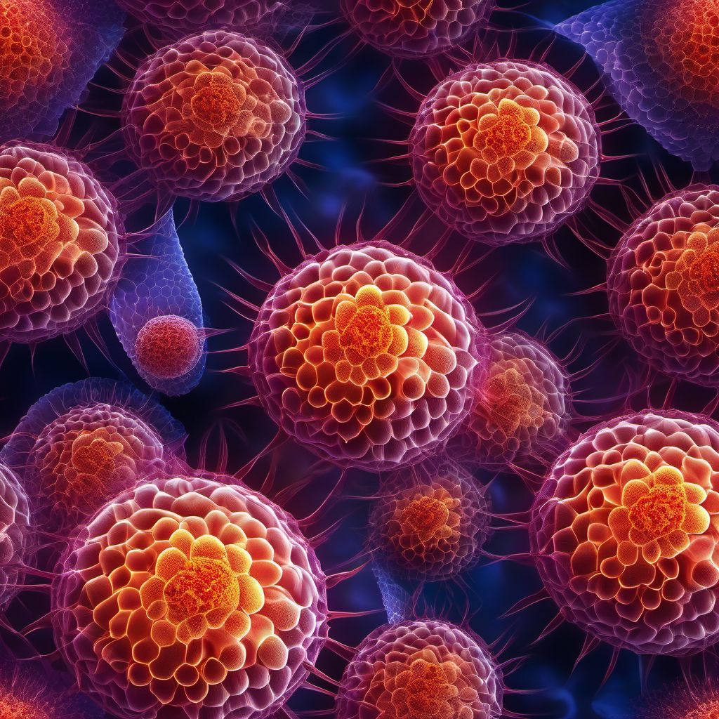 Extramedullary plasmacytoma digital illustration