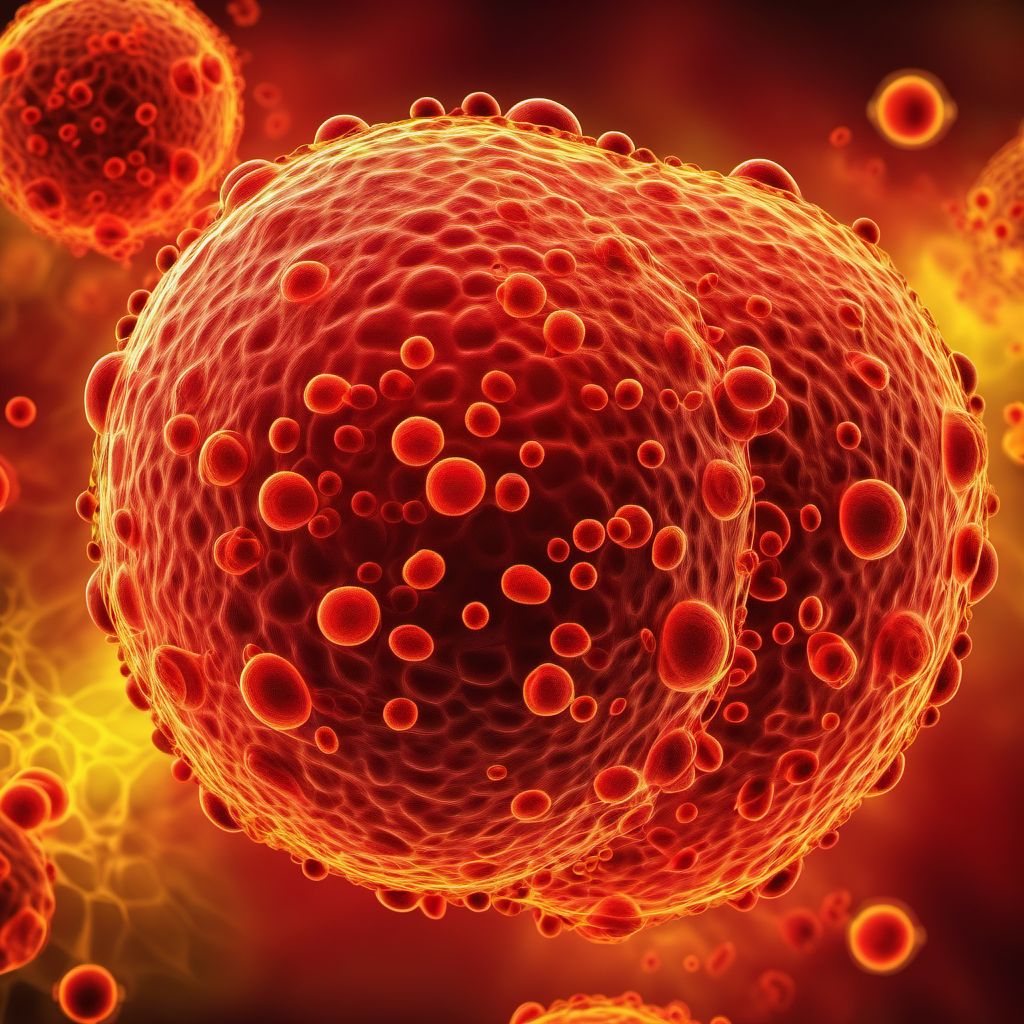 Chronic lymphocytic leukemia of B-cell type digital illustration