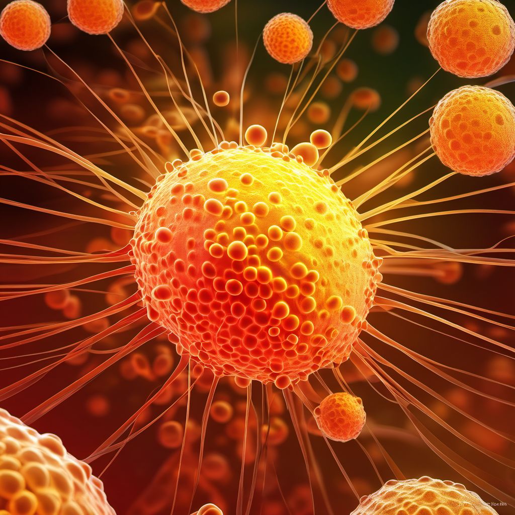 Adult T-cell lymphoma/leukemia (HTLV-1-associated) digital illustration
