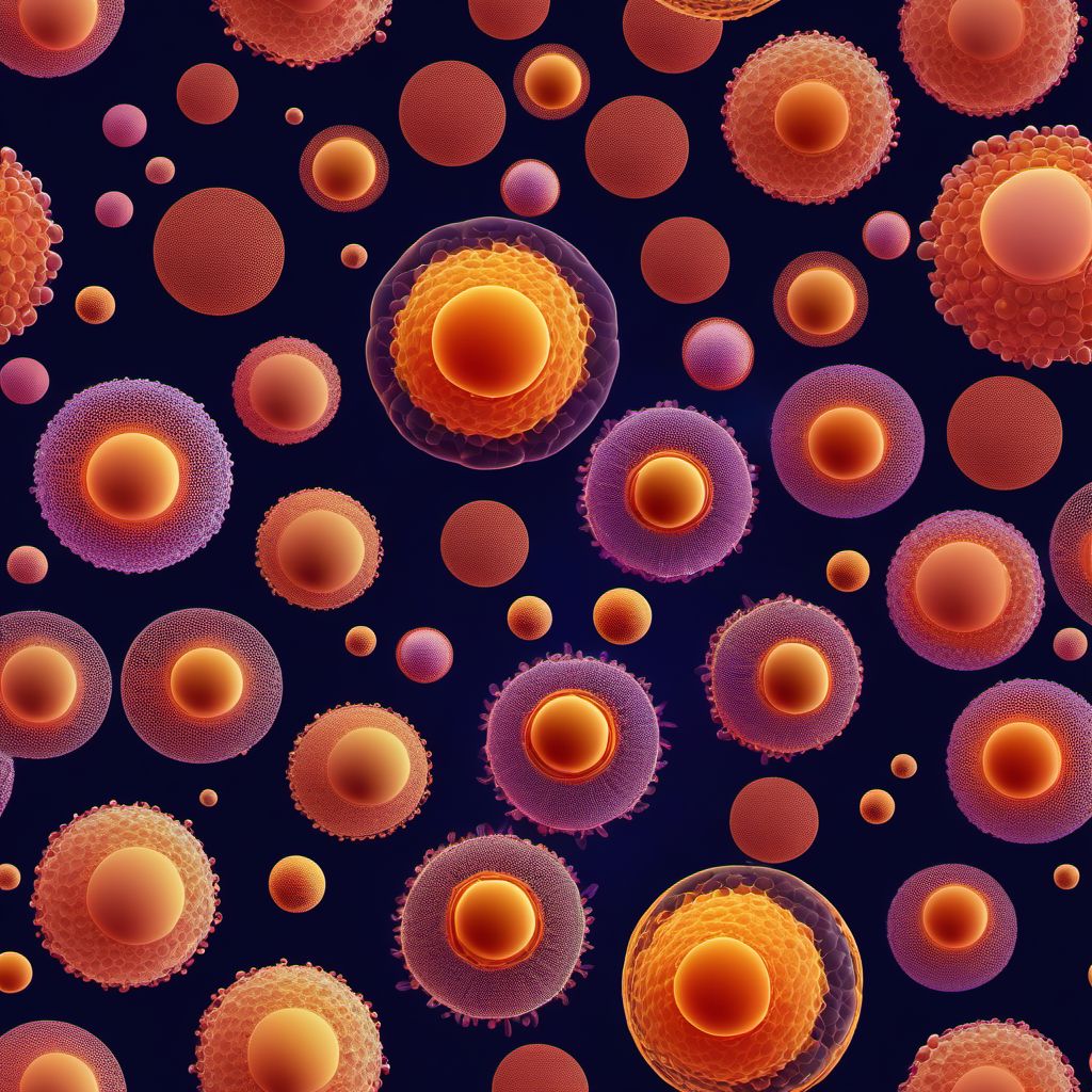 Lymphoid leukemia, unspecified digital illustration