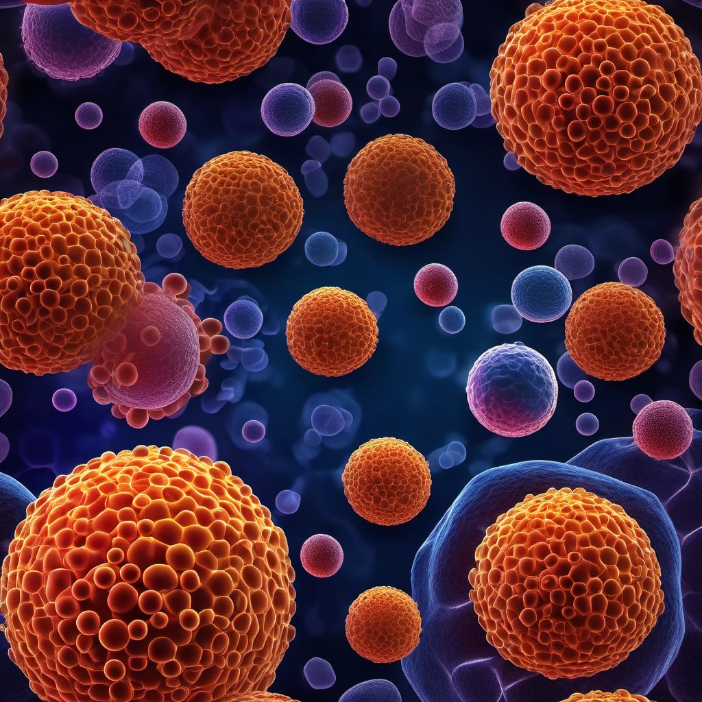 Acute promyelocytic leukemia digital illustration