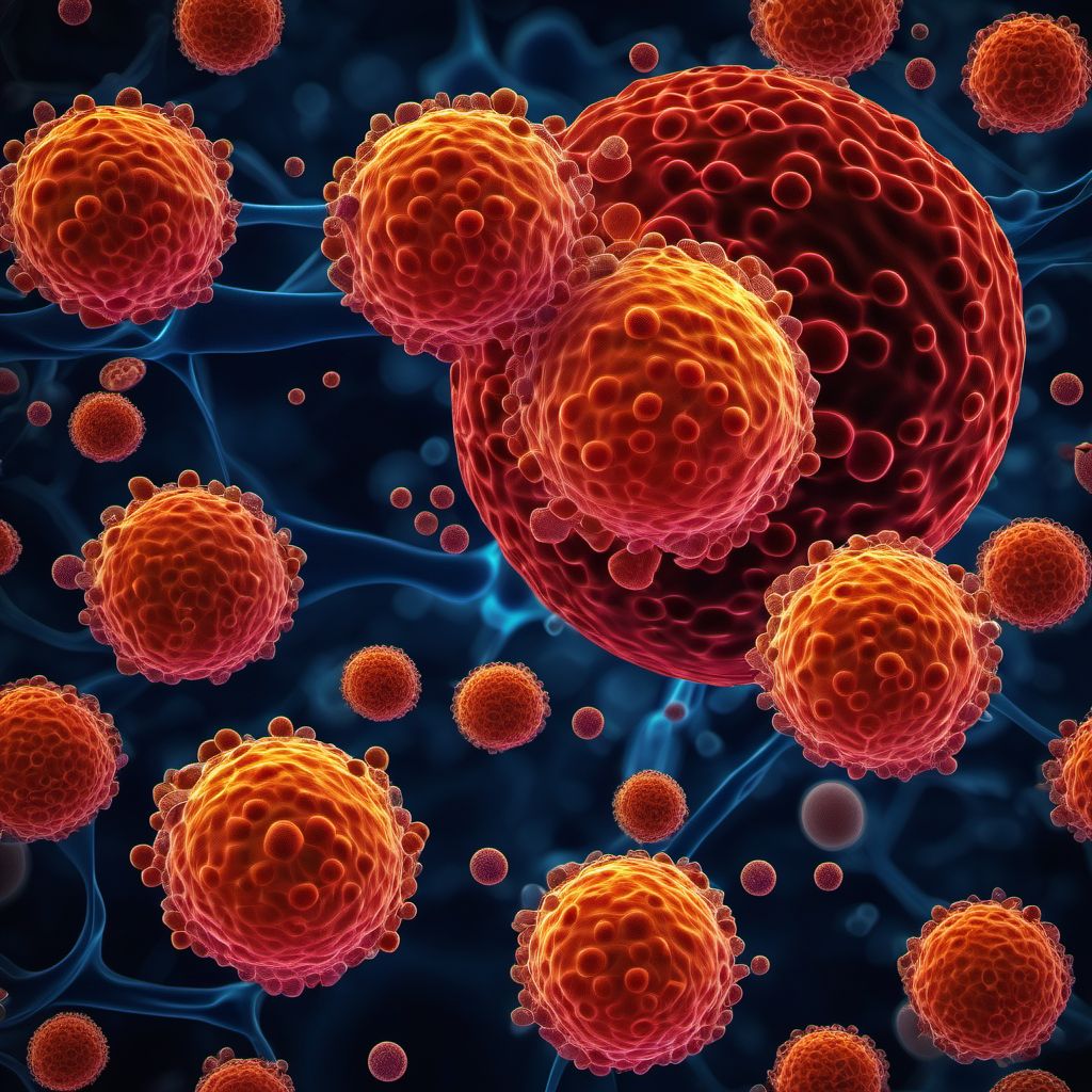 Acute myelomonocytic leukemia digital illustration
