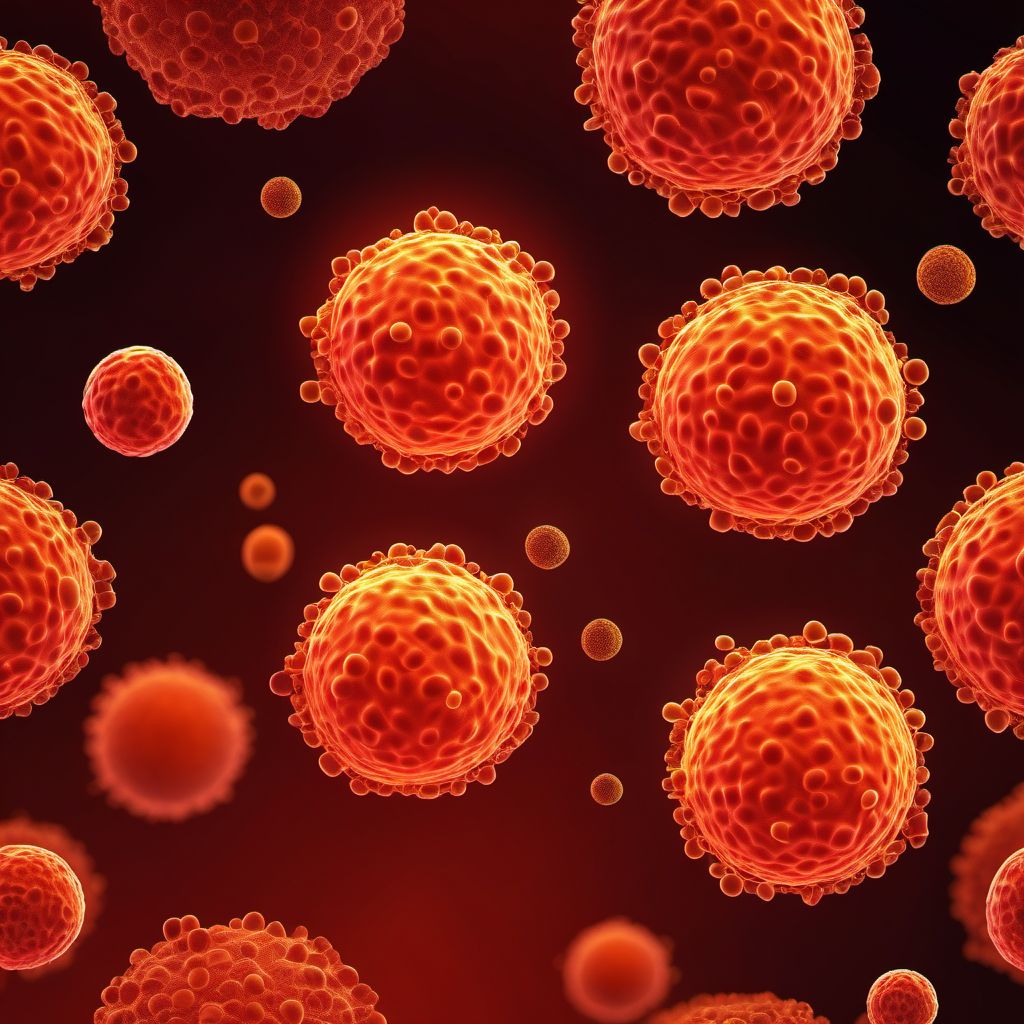 Juvenile myelomonocytic leukemia digital illustration