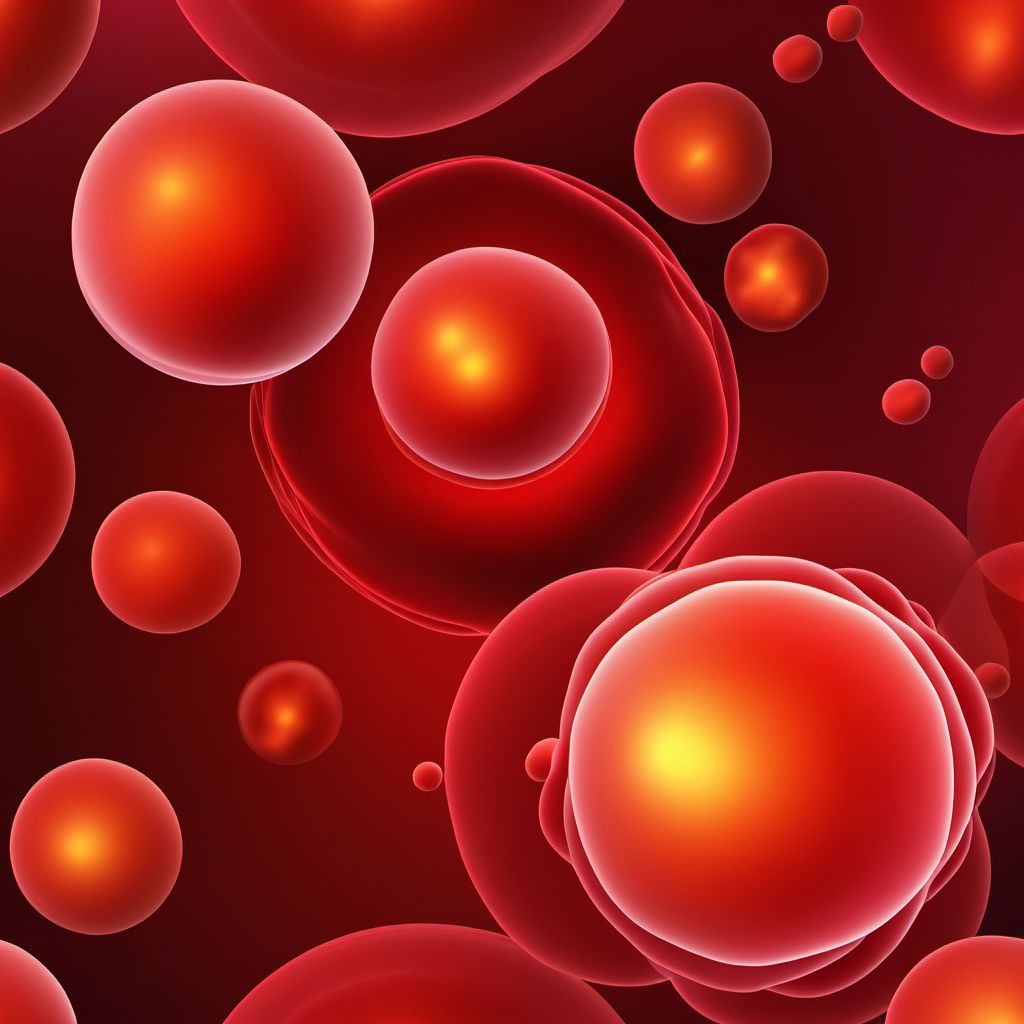 Acute erythroid leukemia digital illustration