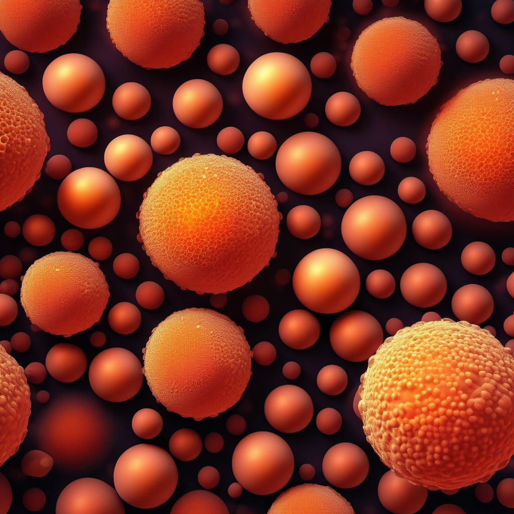 Acute megakaryoblastic leukemia digital illustration