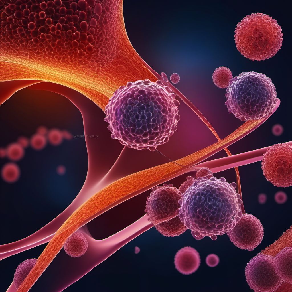 Acute panmyelosis with myelofibrosis digital illustration