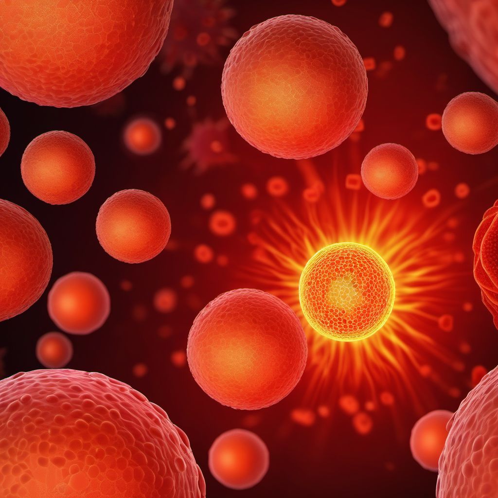 Leukemia of unspecified cell type digital illustration