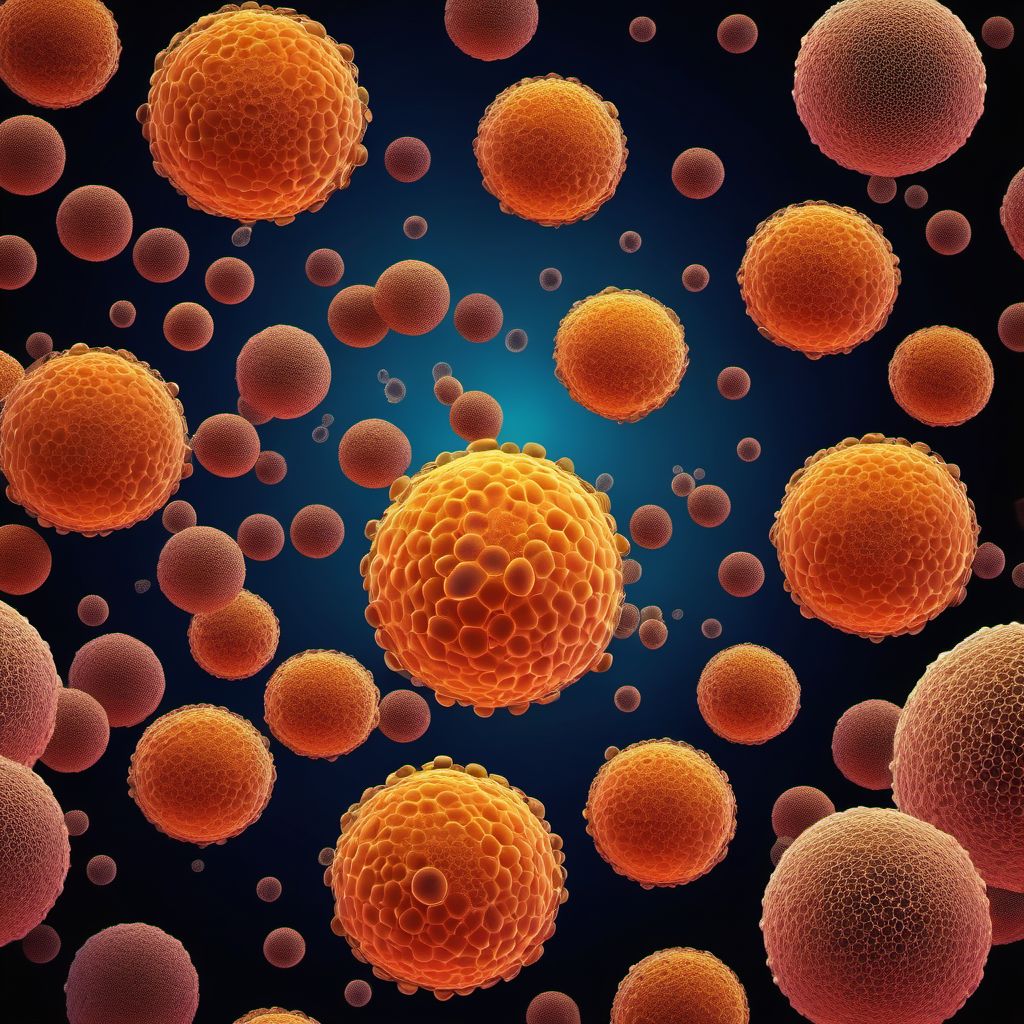 Acute leukemia of unspecified cell type digital illustration