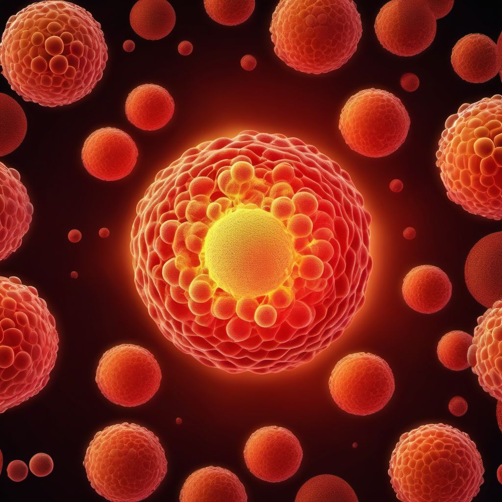 Chronic leukemia of unspecified cell type digital illustration