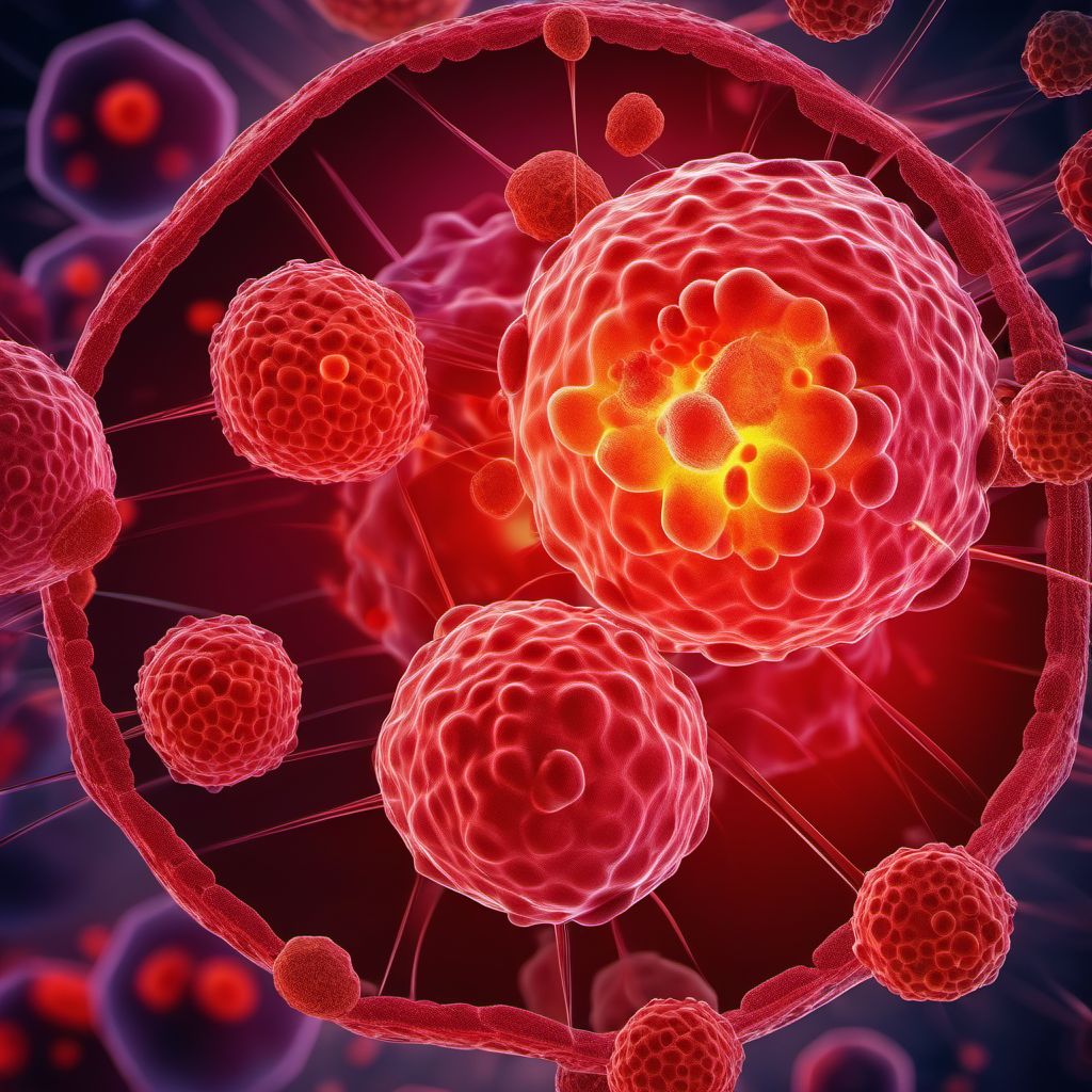 Other and unspecified malignant neoplasms of lymphoid, hematopoietic and related tissue digital illustration