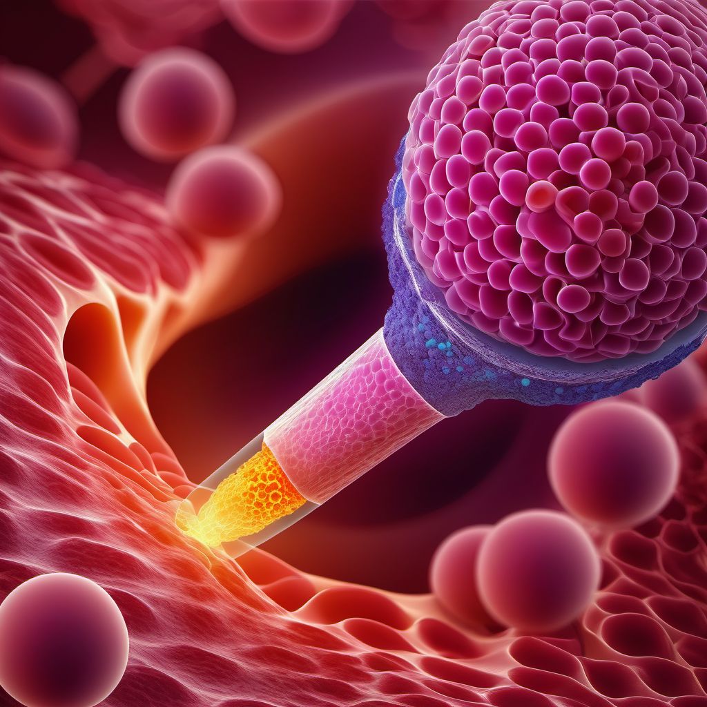 Carcinoma in situ of esophagus digital illustration