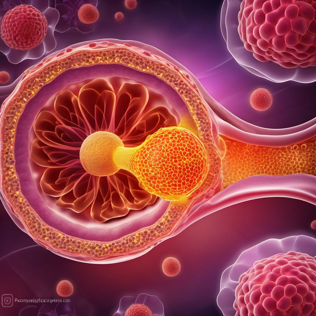 Carcinoma in situ of stomach digital illustration