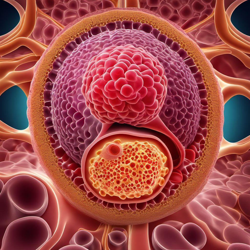 Carcinoma in situ of other specified digestive organs digital illustration